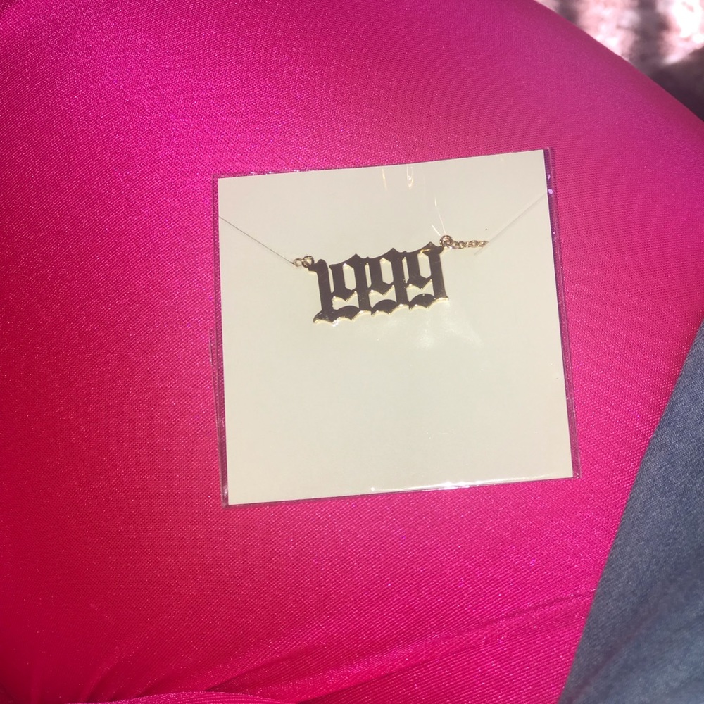 “1999” birth year necklace